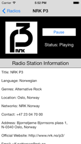 Norway Radio Live Player (Norge / Noreg / Norsk) screenshot