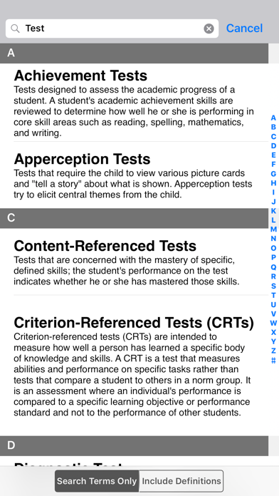Screenshot #3 pour Special Education Dictionary