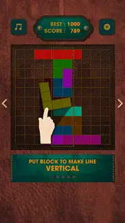vintage block puzzle game iphone screenshot 4