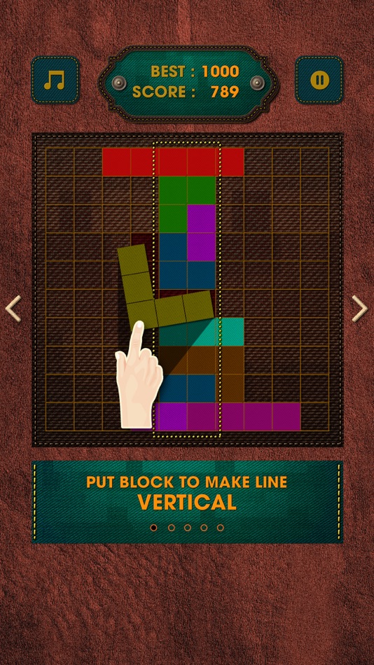 #4. Vintage Block Puzzle Game (iOS) Podle: Athena Studio