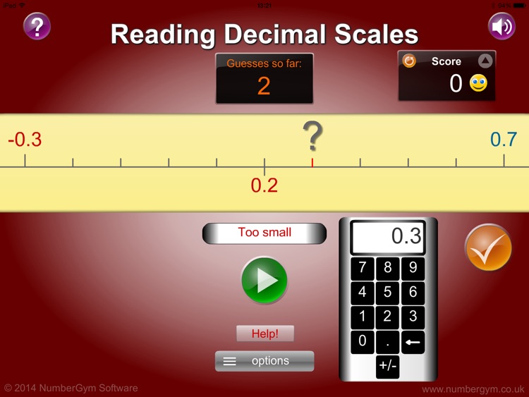 Reading Decimal Scales