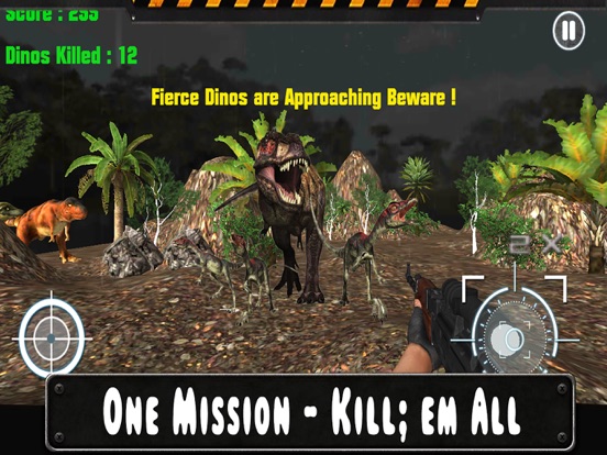 Dino Hunter Sniper 3D - Dinosaur Target Kids Games iPad screenshot
