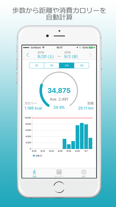 毎日歩数管理のおすすめ画像1