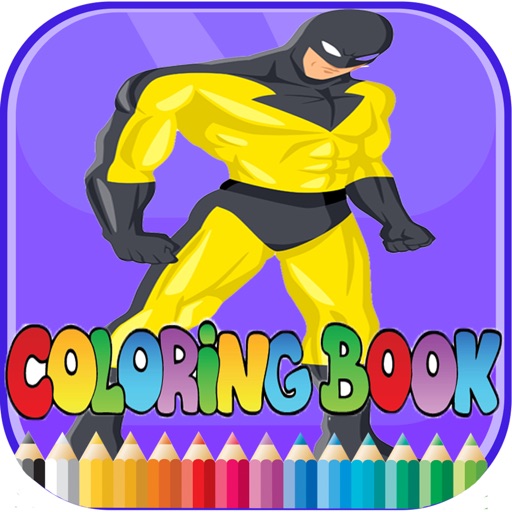 Total hero coloring book - for Kid iOS App