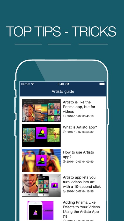 Guide for Artisto – Video and Photo Editor