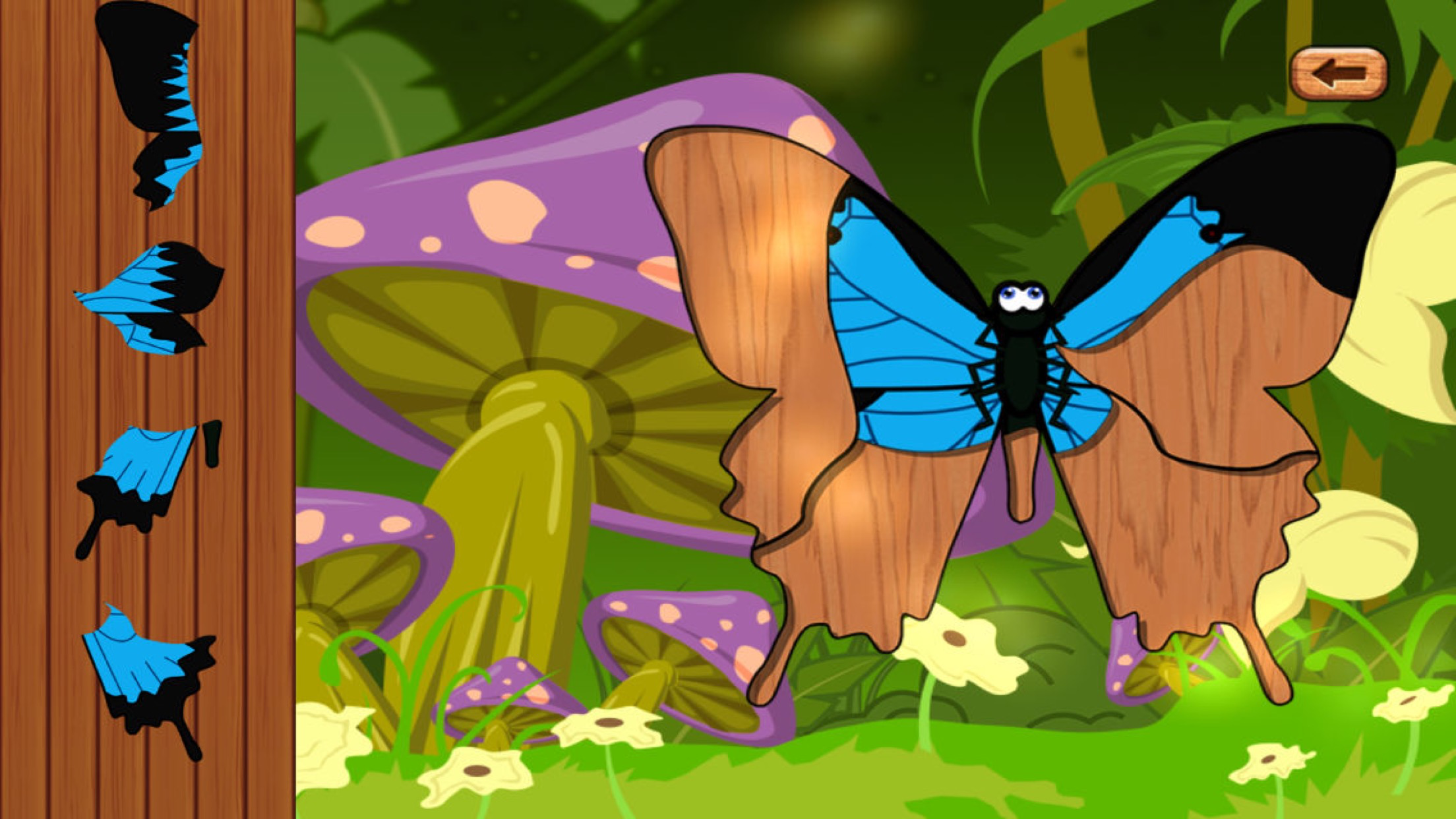 Butterfly baby games - learn with kids color game