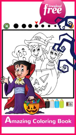 Game screenshot Halloween Coloring Book Free For Kids And Toddlers hack
