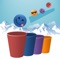 Tap the paddles to guide the colored emojis into their matching buckets