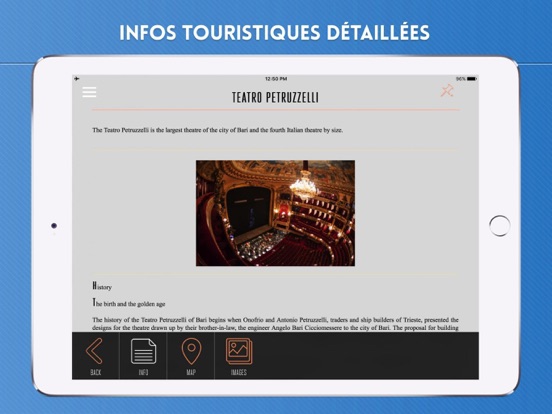Screenshot #6 pour Bari Guide de Voyage avec Cartes Offline