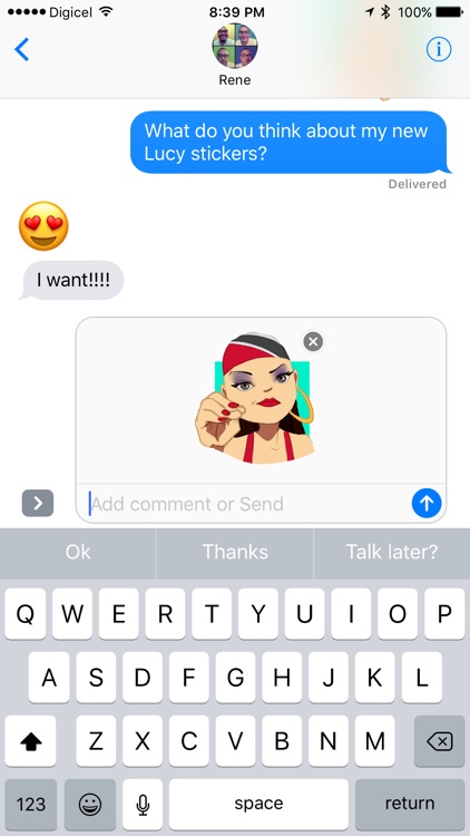 Destra - Lucy Stickers