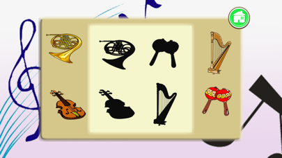 Screenshot #2 pour Music Instrument Shape Puzzle