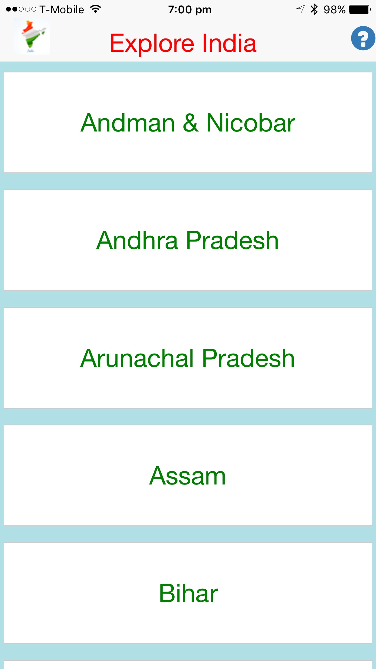 Screenshot 1 of Explore India!
