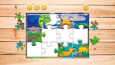 Kids Dinosaur Dino Puzzle Games For Toddlers Boys iPhone screenshot