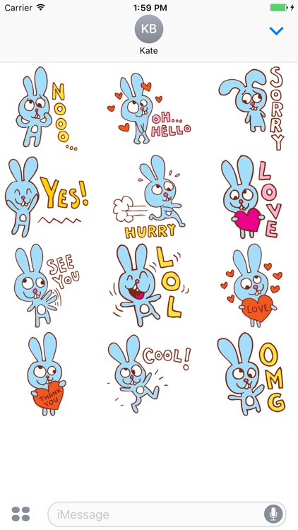 Lovely Rabbit Stickers Vol 01