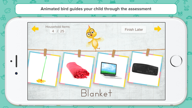 First Words Checklist - Vocab Assessment for Pre-K(圖4)-速報App