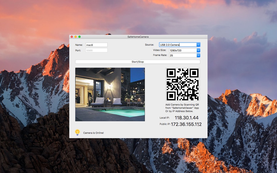 SafeHomeCamera for Mac OS X - 1.0.1 - (macOS)