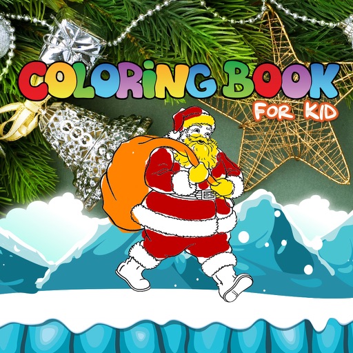 Merry Christmas Coloring Pages with Santa Claus