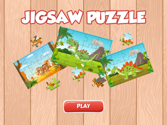 Cute Dinosaur Jigsaw Puzzles Games for Kids Free iPad screenshot
