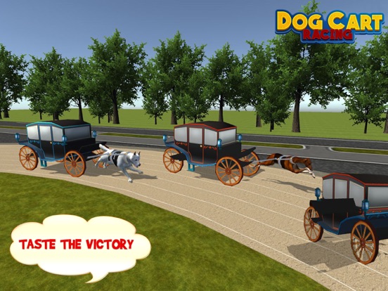 Screenshot #6 pour Dog Cart Race : sled dog race by driving  wagons