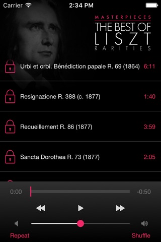Liszt Rarities screenshot 3