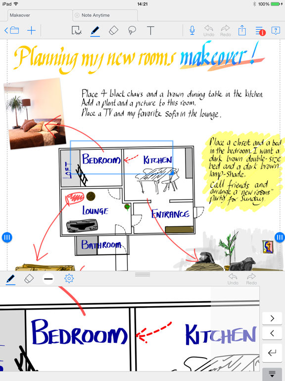 MetaMoJi Note iPad screenshot