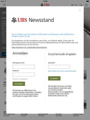 UBS Newsstand screenshot 4
