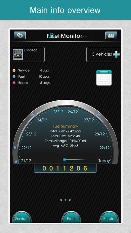 Fuel Monitor Pro - MPG, Car Repair and Service Log