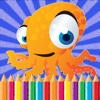 Sea Animal Coloring Pages Kids Painting Game