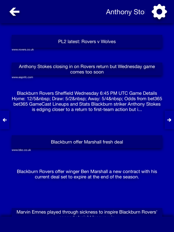 Screenshot #6 pour All The News - Blackburn Rovers Edition