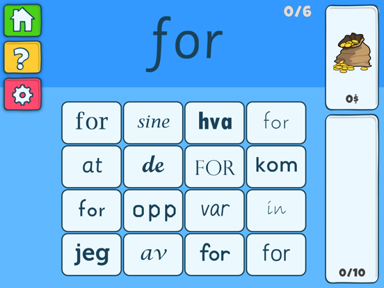 Screenshot #4 pour Høyfrekvente ord i rutenett