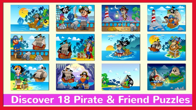 Pirates Jigsaw Puzzles Games For Kids & Toddlers!(圖2)-速報App