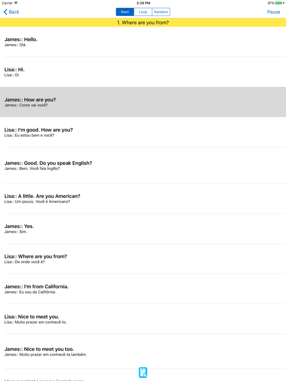 Screenshot #5 pour English Study for Portugese - Aprender Inglês