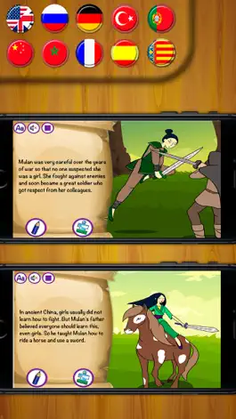 Game screenshot Mulan Classic tales - interactive book for kids. mod apk