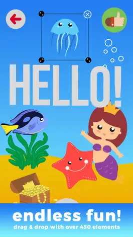 Game screenshot Kids Sea Life Creator - early math calculations using voice recording and make funny images apk