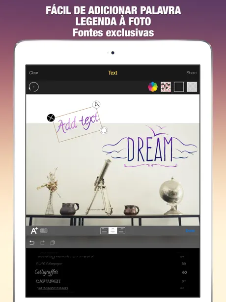 PicTextArt - Adicionar palavras, legendas à fotos