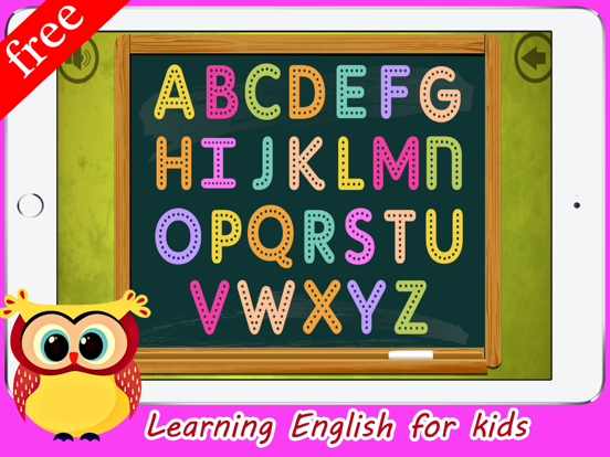 Kid A-Z Tracing Letters Writing Skills English iPad screenshot