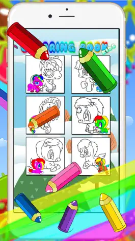Game screenshot Pony Games For Girls - My Coloring Book Little Kid apk