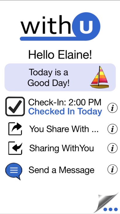Screenshot #1 pour WithYou: In Touch Every Day