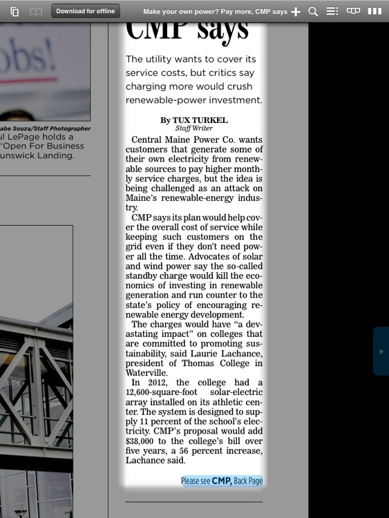 Portland Press Herald e-Edition screenshot-3