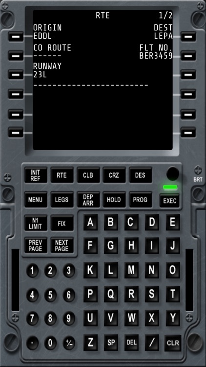 737 CDU - Control Display Unit