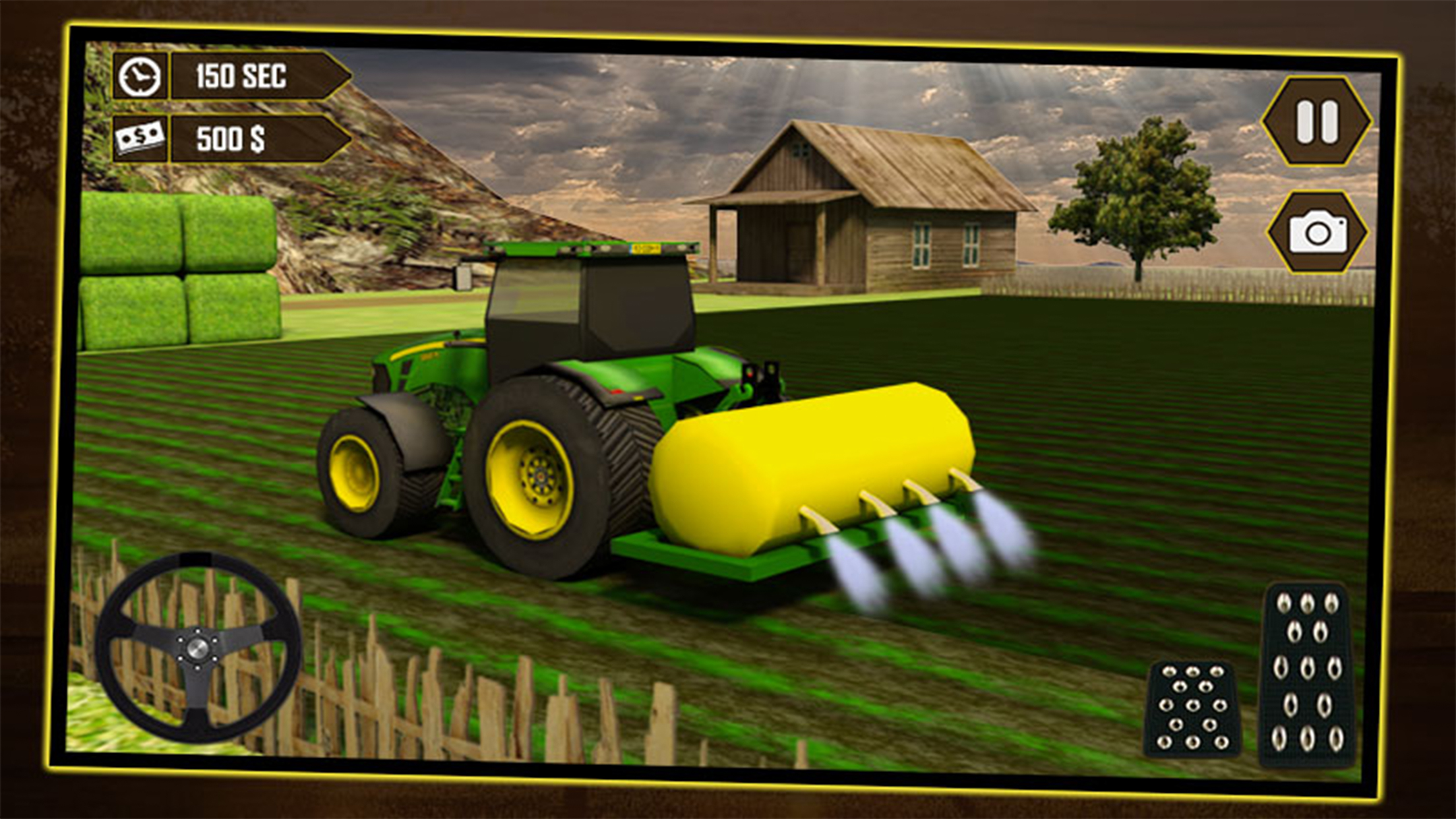 Silage Transporter Tractor Farmig Simulation screenshot 5