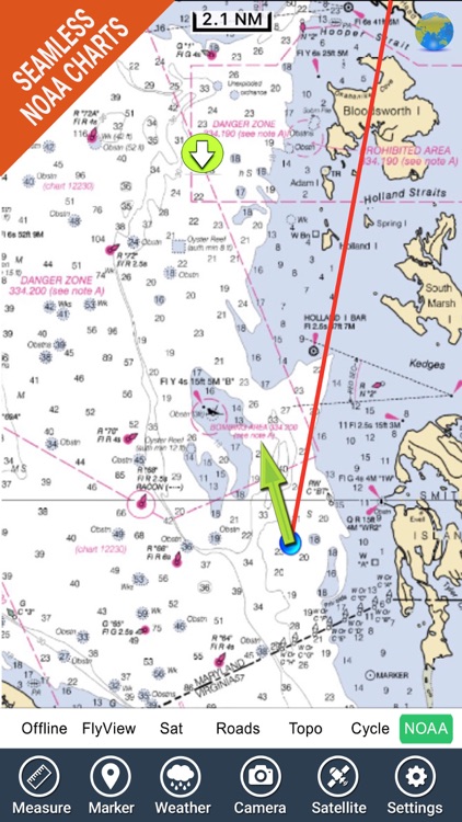 Marine : Virginia to New Jersey GPS map Navigator