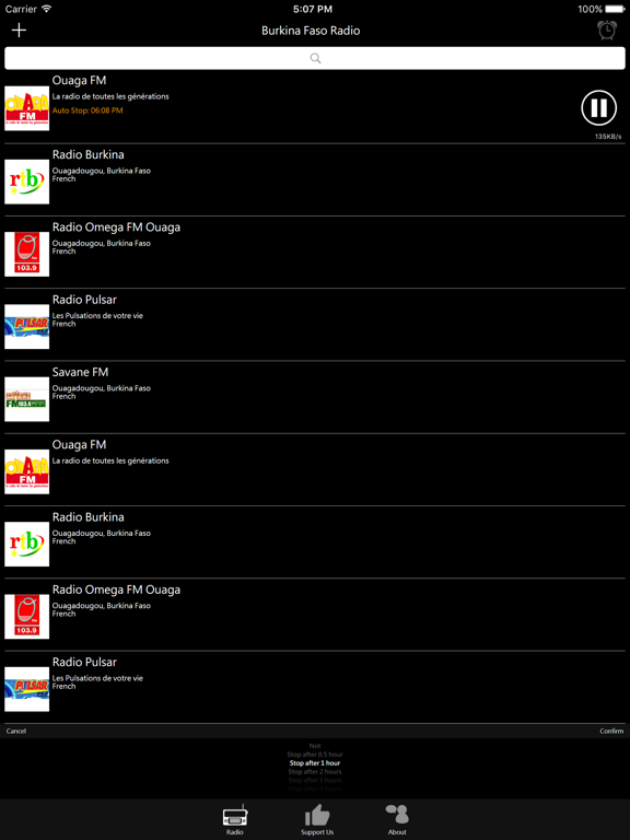 Burkina Faso Radio iPad screenshot 3 - Entertainment app
