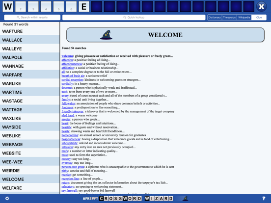 Screenshot #6 pour Crossword Wizard Free