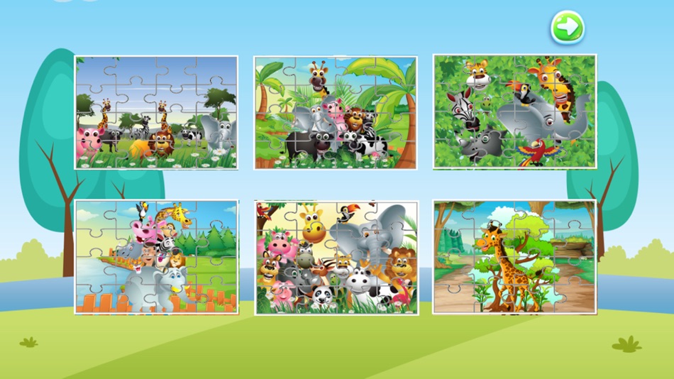 puzzle animals jigsaw 2nd grade educational games - 1.0 - (iOS)