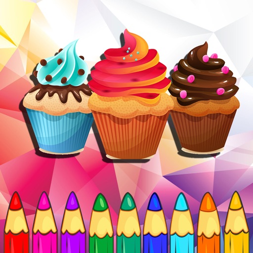 Cake Cookie Pop Coloring Book for Kids iOS App