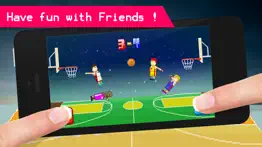 funny bouncy basketball - fun 2 player physics iphone screenshot 1