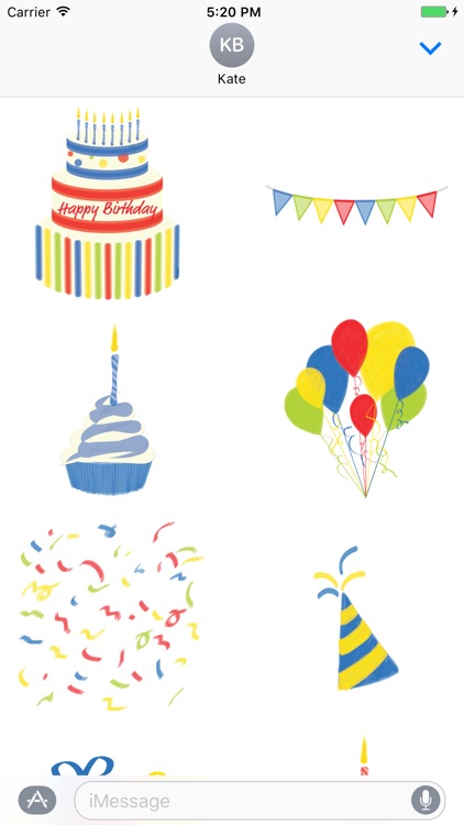 Happy Birthday sticker pic - stickers for iMessage