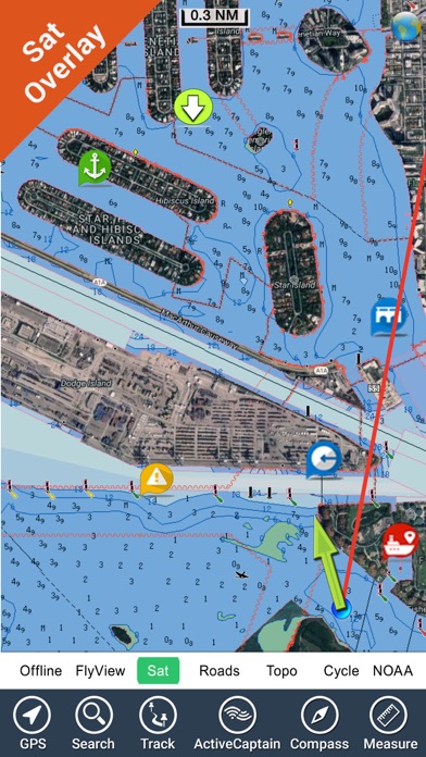 Marine : Cape Cod GPS offline map fishing charts screenshot 3