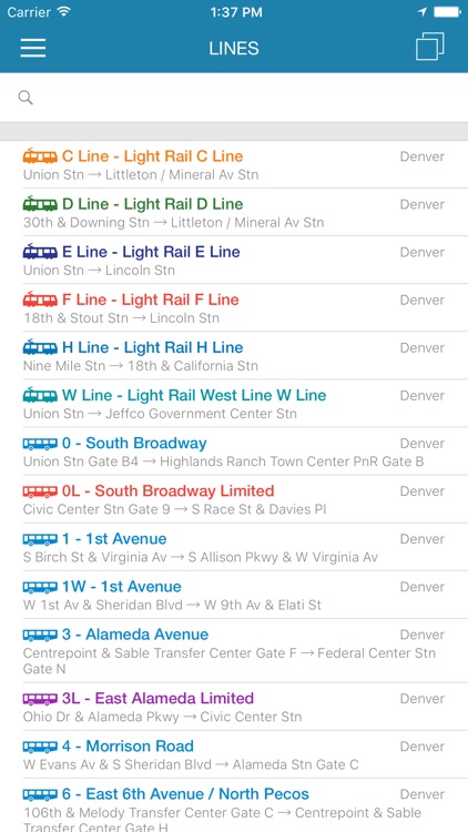 ezRide Denver RTD - Transit Directions for Bus and Light Rail including Offline Planner screenshot-4